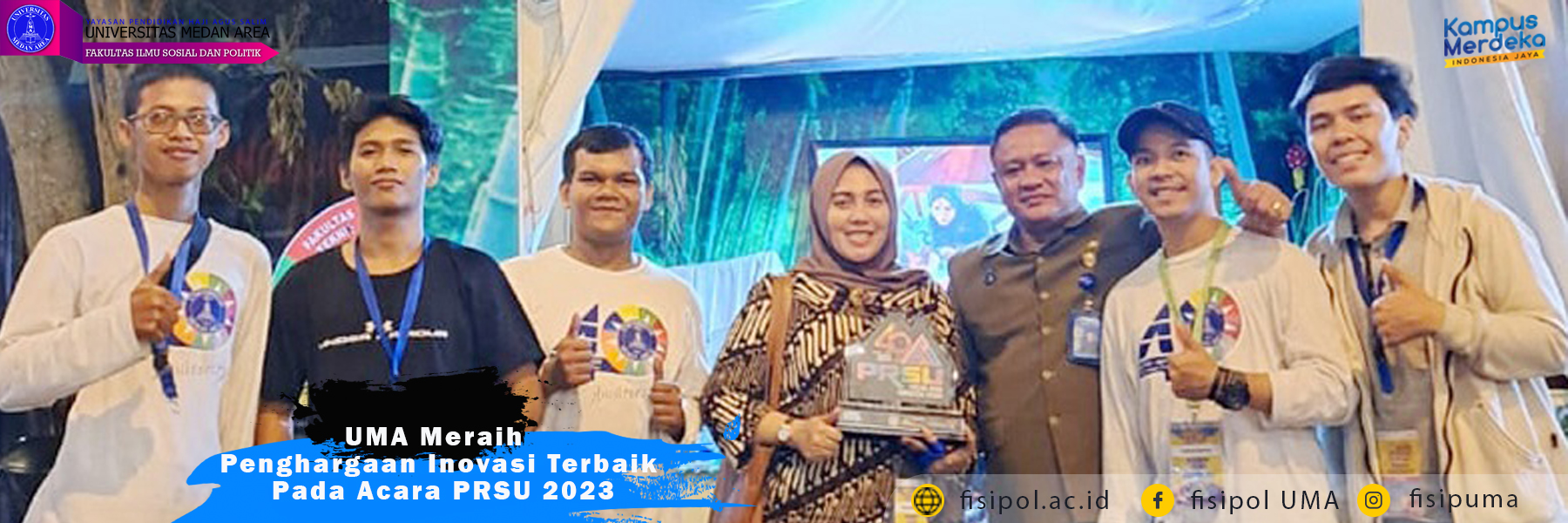Meraih Penghargaan Inovasi Terbaik Pada Acara PRSU 2023 fisipol uma